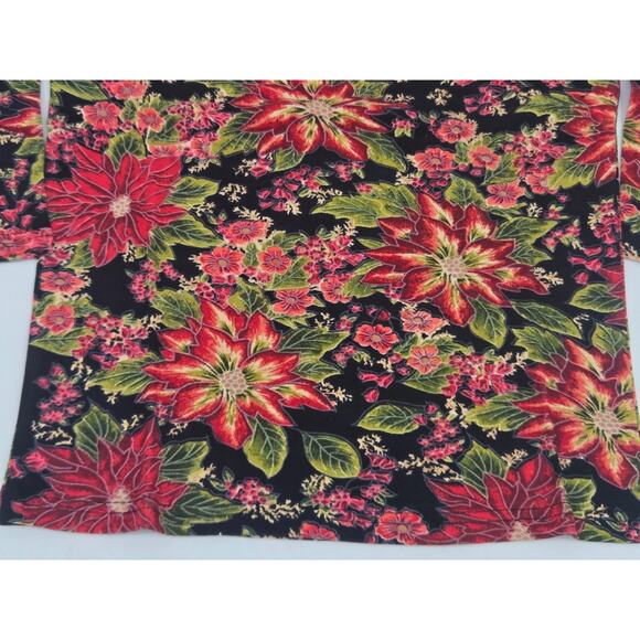 The Vermont Country Store Red Floral Top Size Medium VTG - Picture 8 of 16